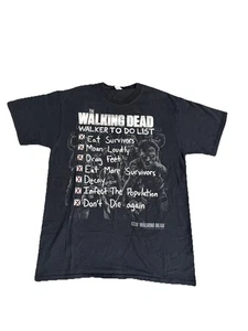 Medium Walking Dead T-Shirt Fruit Of The Loom Walker To Do Liste Zombie Apocalypse - Bild 1 von 6