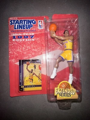 Eddie Jones 1997 Kenner Starting Lineup Extended Series Los Angeles Lakers Foto 1 de 4