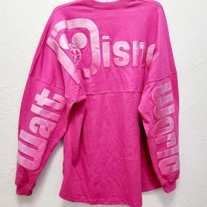 LARGE Disney Parks Walt Disney World Orchid Hot Pink Magenta Spirit Jersey Adult - Picture 1 of 5