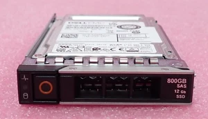 New Dell 800GB SAS 12Gbps MU TLC 2.5" SSD KPM6XVUG800G JTKH5 + 14/15/16G Caddy - Picture 1 of 3