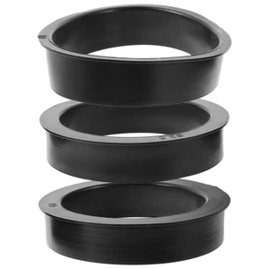 3 Pcs Air Filter Adapter Rings R-ep Reducing Performance Conical Rubber - Picture 1 of 12