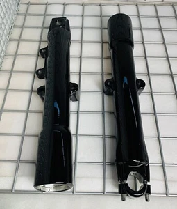 Harley Fat Boy Softail 2007-17 Heritage negro brillante horquilla patas deslizante  - Imagen 1 de 7