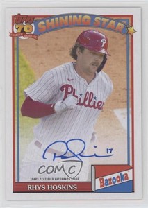 2021 Archives 1991 Topps Bazooka Shining Stars Rhys Hoskins #91BZA-RH Auto