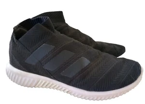 adidas Mens Size 7.5 Nemeziz Tango 18.1 Black White AC7076 Turf Soccer Shoes - Picture 1 of 11