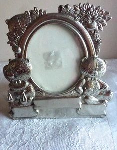 Royal Selangor Pewter Baby Teddy Bear Frame 1995 ( 12 x 11cm) - Picture 1 of 7