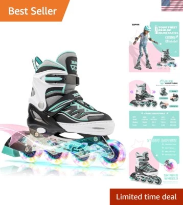 Patins em linha Cytia Light-Up para meninas - Brincadeiras seguras, ajustáveis e divertidas ao ar livre - Imagem 1 de 4