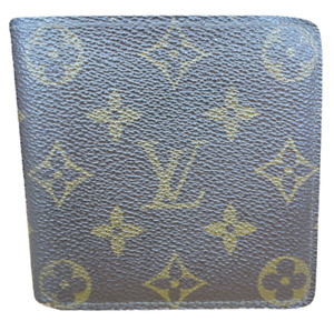 Louis Vuitton Brown Monogram Canvas Leather Marco Bifold Compact Wallet