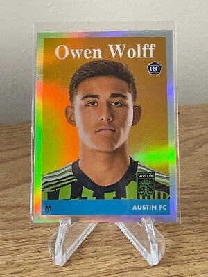 Owen Wolff ROOKIE 1958 Tribute Insert 2023 Topps MLS Chrome #58T-10 RC Austin FC - Image 1 of 2