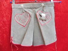 High Quality Leather Pants, Size 128, Made IN Germany, Shorts, Hearts