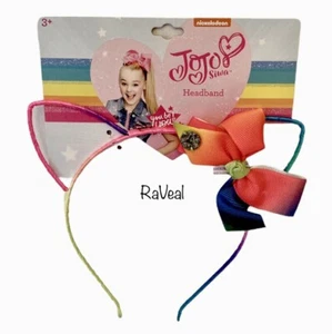 Jojo Siwa Multi Color Cat Ears Headband Bow - Picture 1 of 1