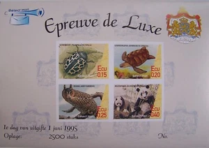 Stadspost Zaanstad 1995 - Epreuve de Luxe Bedreigde dieren - Picture 1 of 1