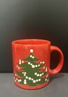 Vintage Waechtersbach roter Weihnachtsbaum Urlaub Keramik Kaffeebecher Tasse Deutschland