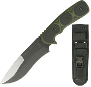TOPS Mountain Lion Fixed Knife 5.5" 1095 Carbon Steel Full Tang Blade G10 Handle - Picture 1 of 5