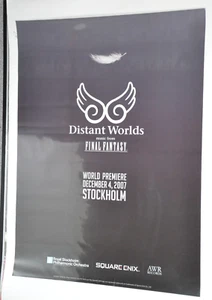 Póster Final Fantasy Concert - Distant Worlds - Estreno mundial Estocolmo 2007 - Imagen 1 de 4