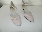 SACCO STYLISH & STRAPPY PINK LEATHER SHOES MADE IN ITALY  SIZE 36.5