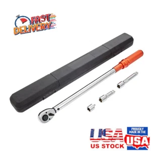 Llave de torsión 1/2" llave de torsión clic 20-250 ft.lb/34-340n.m ajustable - Imagen 1 de 9