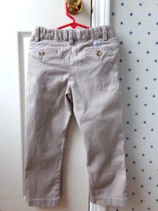 FLAWS Vineyard Vines Boys Chinos Dress Pants 5 Solid Beige Clasp Khaki $70 - Picture 1 of 20