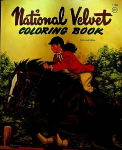National Velvet Coloring Book Whitman 1186 Warren Tufts 1961 - Picture 1 of 3
