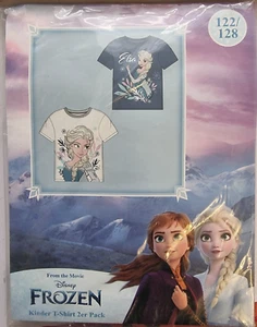 Disney Frozen Kinder T-Shirt 2 er Pack Gr 122/128 Neu und OVP - Bild 1 von 2