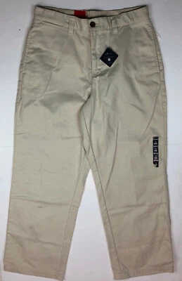 Pantalones Gap Caqui Algodón Superlástico Fácil Ajuste Gap Niños Jóvenes Talla 14 Husky NN8 Foto 1 de 4