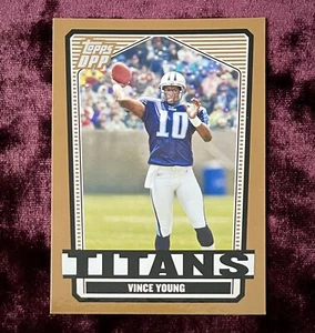 Camiseta Vince Young 2007 Topps Gold #53 COMO NUEVA Titans Texas Longhorns Rookie Arch - Imagen 1 de 4