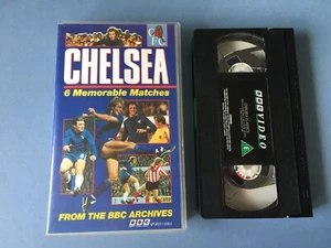 CHELSEA 6 MEMORABLE MATCHES BBC ARCHIVES 1991 VHS VIDEO VINTAGE - Imagen 1 de 3