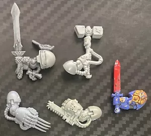 warhammer 40k - x5 assorted terminator melee weapons, used. - Foto 1 di 2