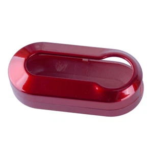 Car Red Remote Flip Key Fob Shell Case Cover Fit For Fiat 500 500X 500L 2007-19 - Picture 1 of 4