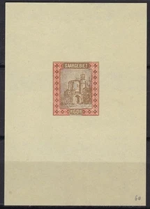 Saar Sc75 Church at Mettlach, Architecture, Rare Proof - Picture 1 of 1