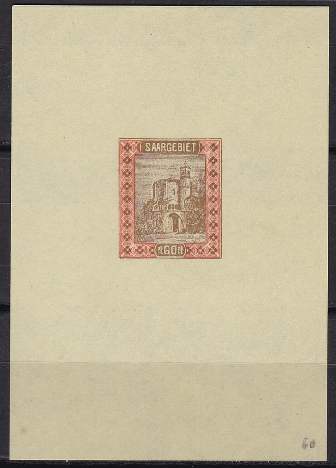 Saar Sc75 Church at Mettlach, Architecture, Rare Proof - Image 1 of 1