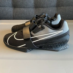 Nike Romaleos 4 Powerlifting Weightlifting Shoes Black Mens Size 9 CD3463-010 - Picture 1 of 8