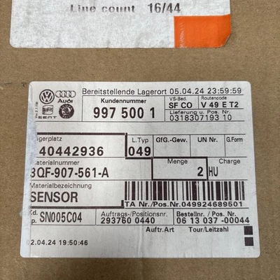 Sensor de radar 3QF907561A para Audi y Volkswagen Golf 2018 OEM 1,8 L Foto 1 de 2