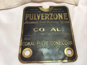 COKAL PULVERZONE Kohleverbrennungssystem Kesselschild - Chicago - Bild 1 von 5
