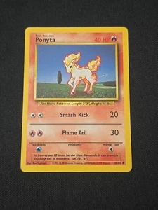 Ponyta 060/102 Base Set Regular WOTC Vintage Pokemon TCG Moderate Played  - Bild 1 von 2
