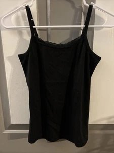 Justice Girl's Size L (12/14) Cami Adjustable Straps & 2 Shorts Set Black/Gr NWT - Picture 1 of 18
