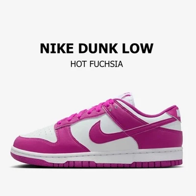 Nike Dunk Low DD1873 Mujeres Lo último Fucsia Rosa Clásico Cuero Tenis 7 8 9 Foto 1 de 4