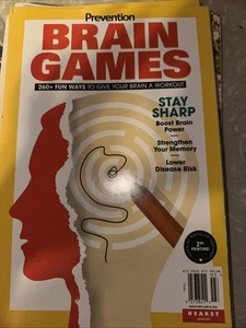 Prevention Brain Games June 2025 Magazine Stay Sharp Boost Brain Power Memory - Picture 1 of 2