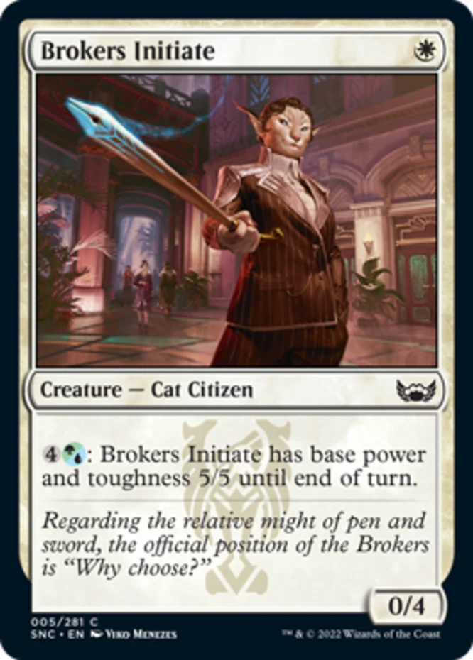 x1 Brokers Initiate - Streets of New Capenna - NM - MTG - Image 1 of 1