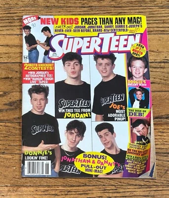 Super Teen Magazine June 1990 NKOTB Debbie Gibson Tommy Page AS IS READ - Image 1 of 4