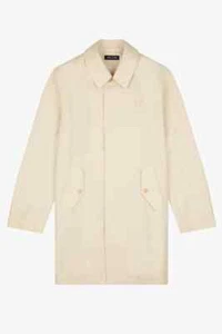 FRED PERRY TRENCH RAINCOAT JACKET, MADE IN ENGLAND, BEIGE, SIZE M - Picture 1 of 4
