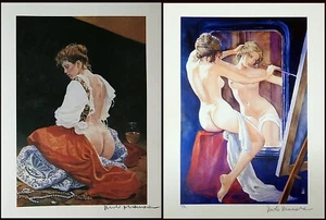 MANARA 2 STAMPE CARAVAGGIO 2 + ARTEMISIA FIRMATE P.A. - Picture 1 of 1