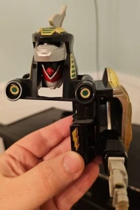 Power Rangers Dragonzord Left Side And Head Parts Green MMPR Vintage Bandai 1993 - Picture 1 of 5