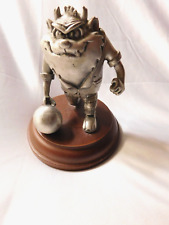 Warner Brothers Tasmanian Devil Acme Bowling League Pewter Statue Figure Taz