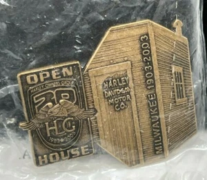 Collectible Harley Owners Group Open House Milwaukee Brass Pin 2003 - Picture 1 of 2