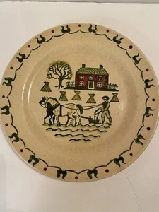 Vintage Homestead Provinical Metlox Teller Set (2) 9 3/4" Durchmesser Landwirtschaft  - Bild 1 von 12
