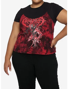 Her Universe Marvel Venom Twofer Mädchen Cami T-Shirt Übergröße 3XL Hot Topic Neu mit Etikett - Bild 1 von 3