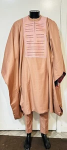 Agbada Babariga 3 Pcs Men's embroidery African Groom Suit - Picture 1 of 10