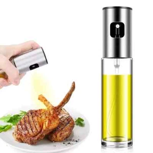 Oil Sprayer for Cooking, Refilable Olive Oil Pump Spray Bottle for Baking, BBQ, - Picture 1 of 9