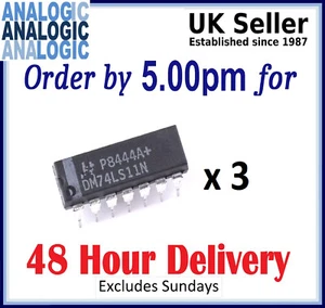 Nuevo Circuito Integrado DM74LS11N 14 Pin DIP - Paquete de 3 - Imagen 1 de 1