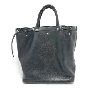LOUIS VUITTON M95252 Tobago T & B Shoe bag Tote Bag Leather Black - Foto 1 di 14